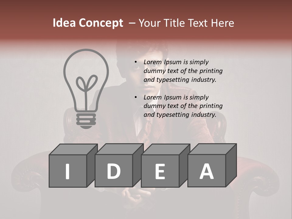 Man Interior Fashion PowerPoint Template