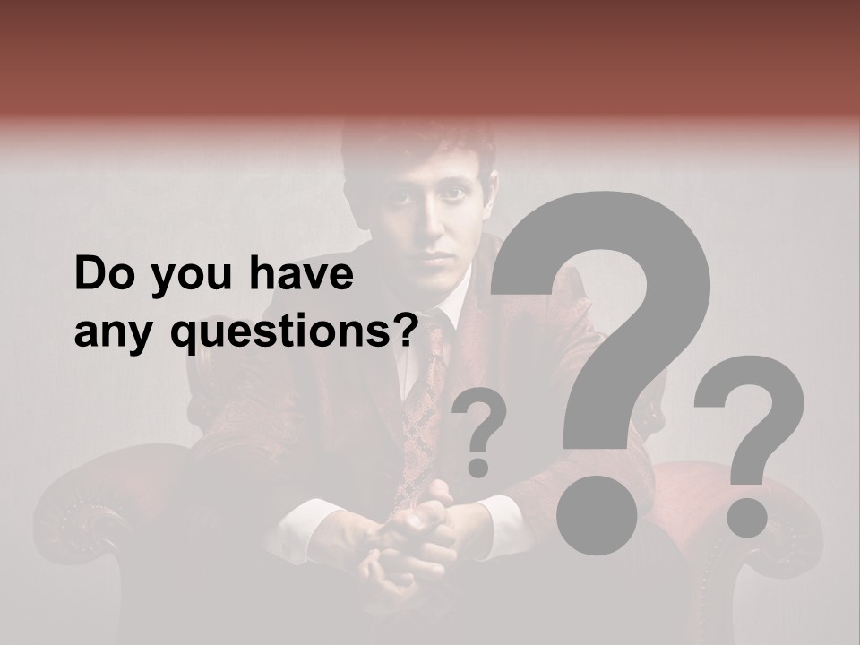 Man Interior Fashion PowerPoint Template