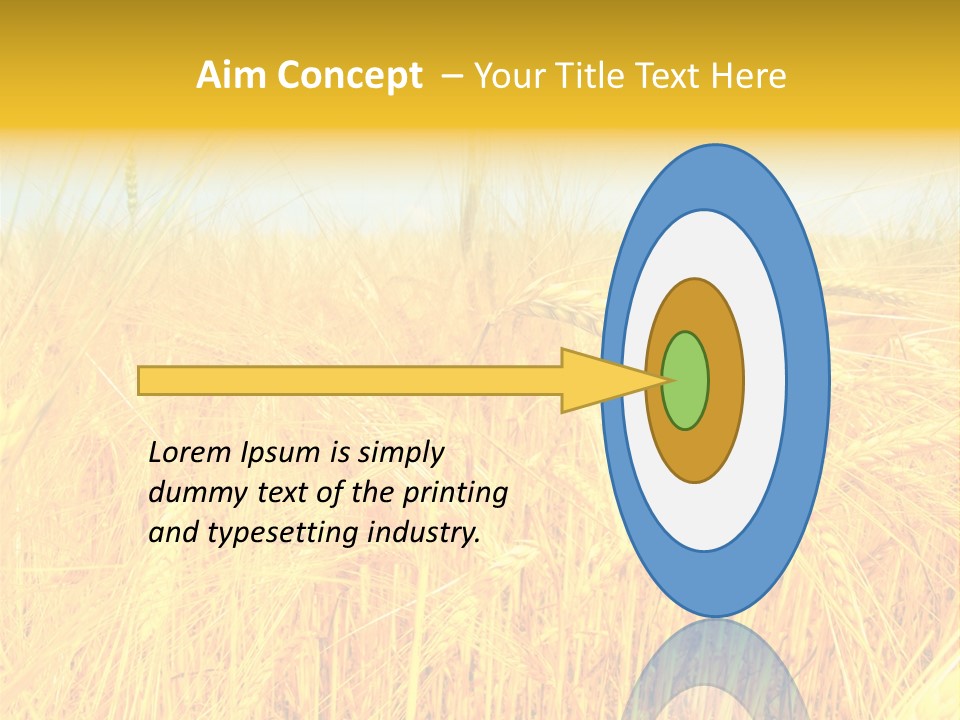 Field Barley Wheat PowerPoint Template