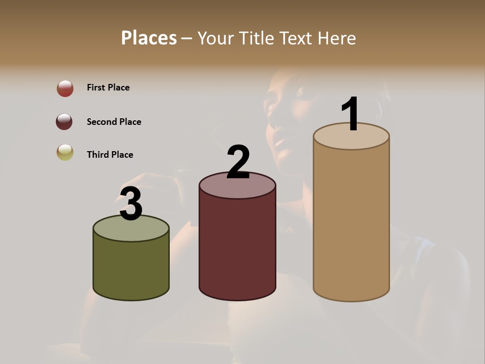 Caucasian Breakfast Relaxation PowerPoint Template