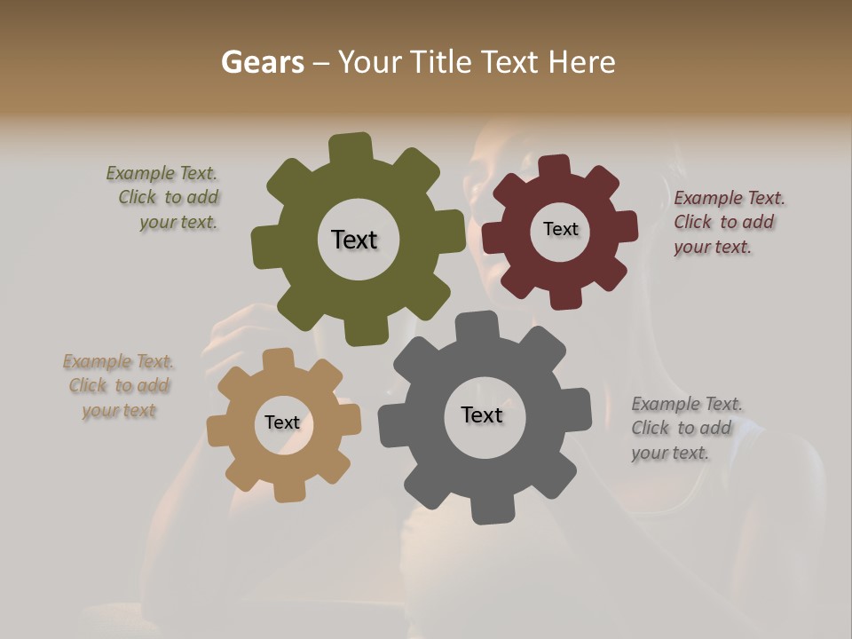 Caucasian Breakfast Relaxation PowerPoint Template