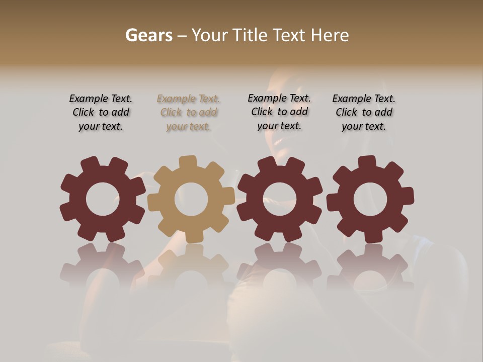 Caucasian Breakfast Relaxation PowerPoint Template