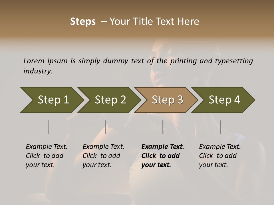 Caucasian Breakfast Relaxation PowerPoint Template