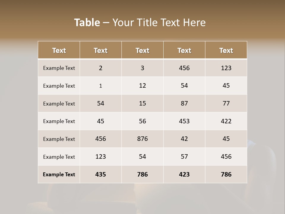 Caucasian Breakfast Relaxation PowerPoint Template