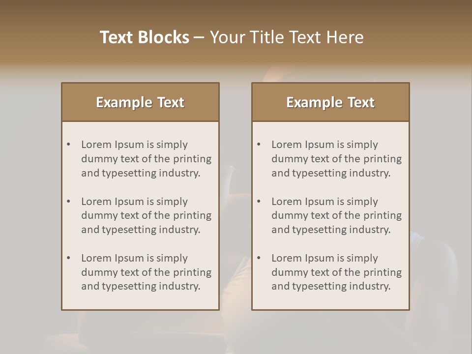 Caucasian Breakfast Relaxation PowerPoint Template