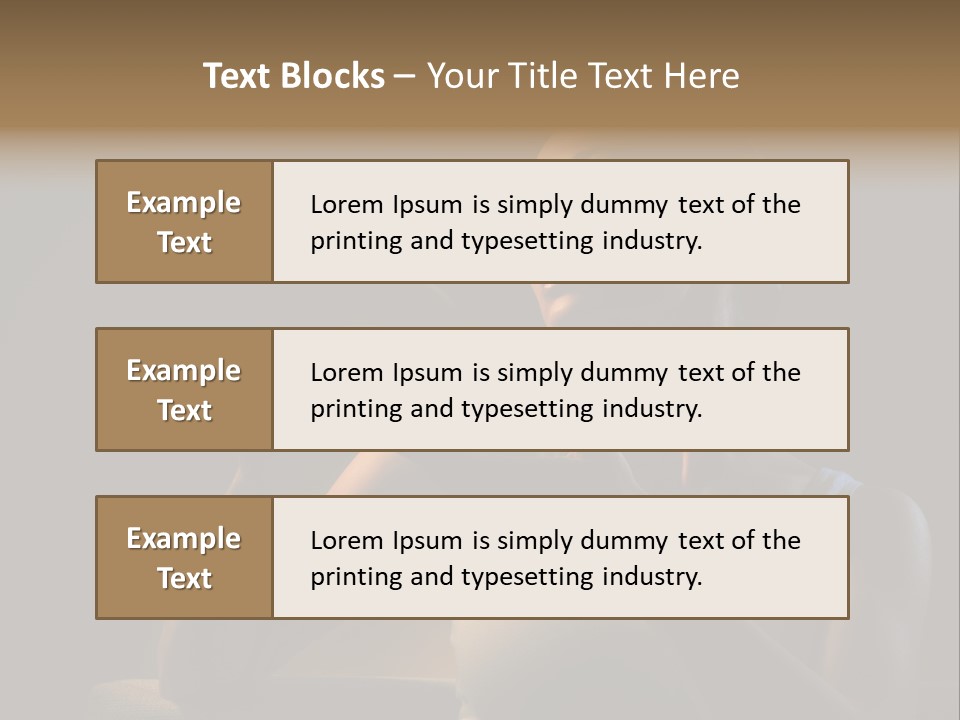 Caucasian Breakfast Relaxation PowerPoint Template