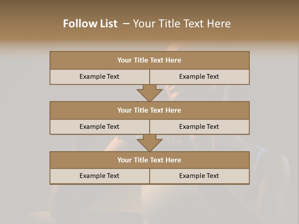 Caucasian Breakfast Relaxation PowerPoint Template