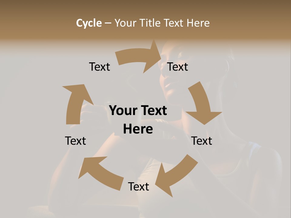 Caucasian Breakfast Relaxation PowerPoint Template