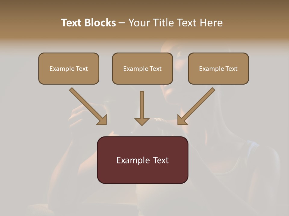 Caucasian Breakfast Relaxation PowerPoint Template