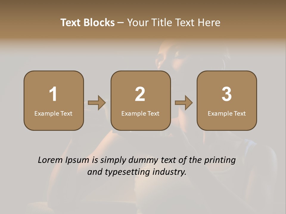 Caucasian Breakfast Relaxation PowerPoint Template
