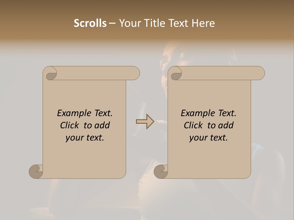 Caucasian Breakfast Relaxation PowerPoint Template