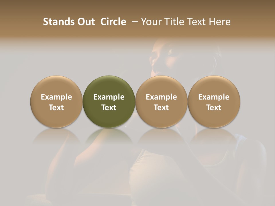 Caucasian Breakfast Relaxation PowerPoint Template