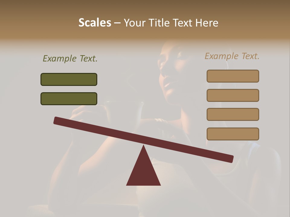 Caucasian Breakfast Relaxation PowerPoint Template
