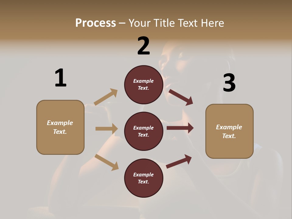 Caucasian Breakfast Relaxation PowerPoint Template