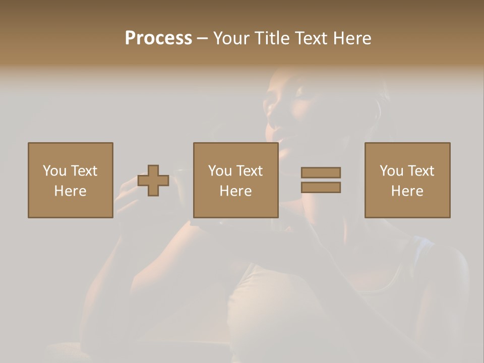 Caucasian Breakfast Relaxation PowerPoint Template