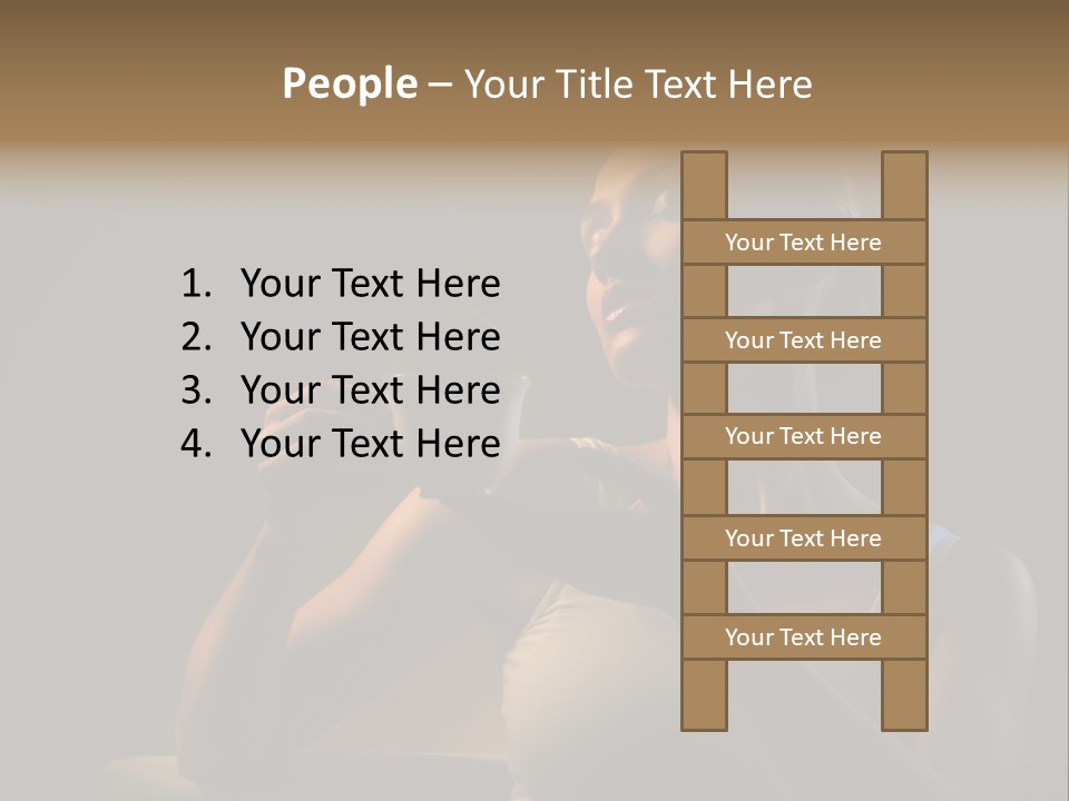 Caucasian Breakfast Relaxation PowerPoint Template