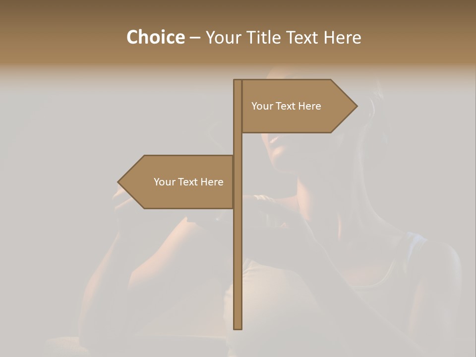 Caucasian Breakfast Relaxation PowerPoint Template