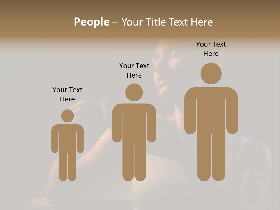 Caucasian Breakfast Relaxation PowerPoint Template