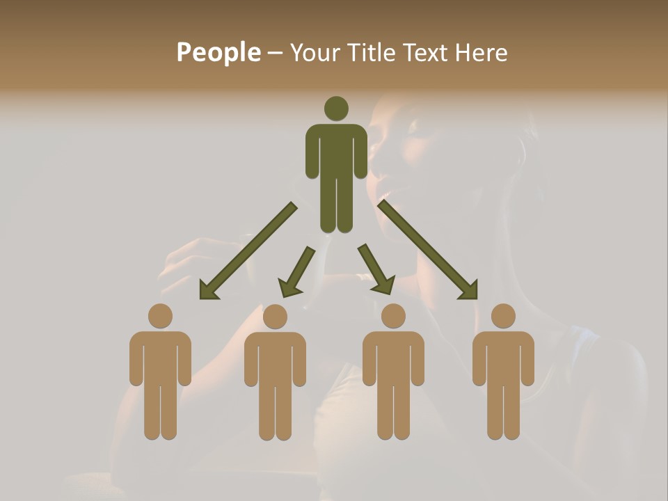 Caucasian Breakfast Relaxation PowerPoint Template