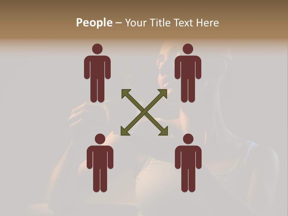 Caucasian Breakfast Relaxation PowerPoint Template