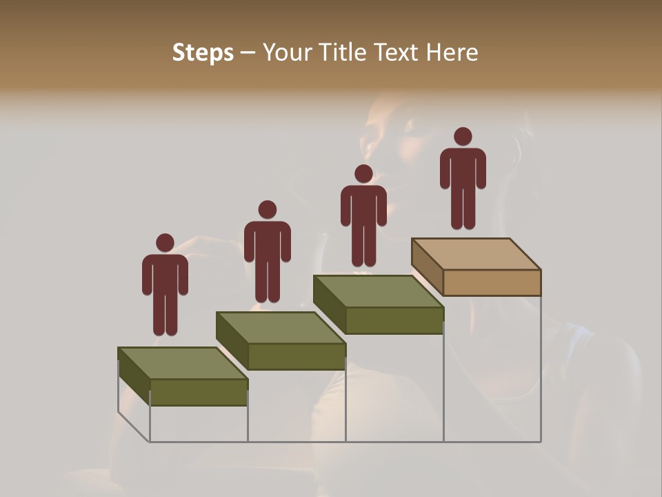 Caucasian Breakfast Relaxation PowerPoint Template