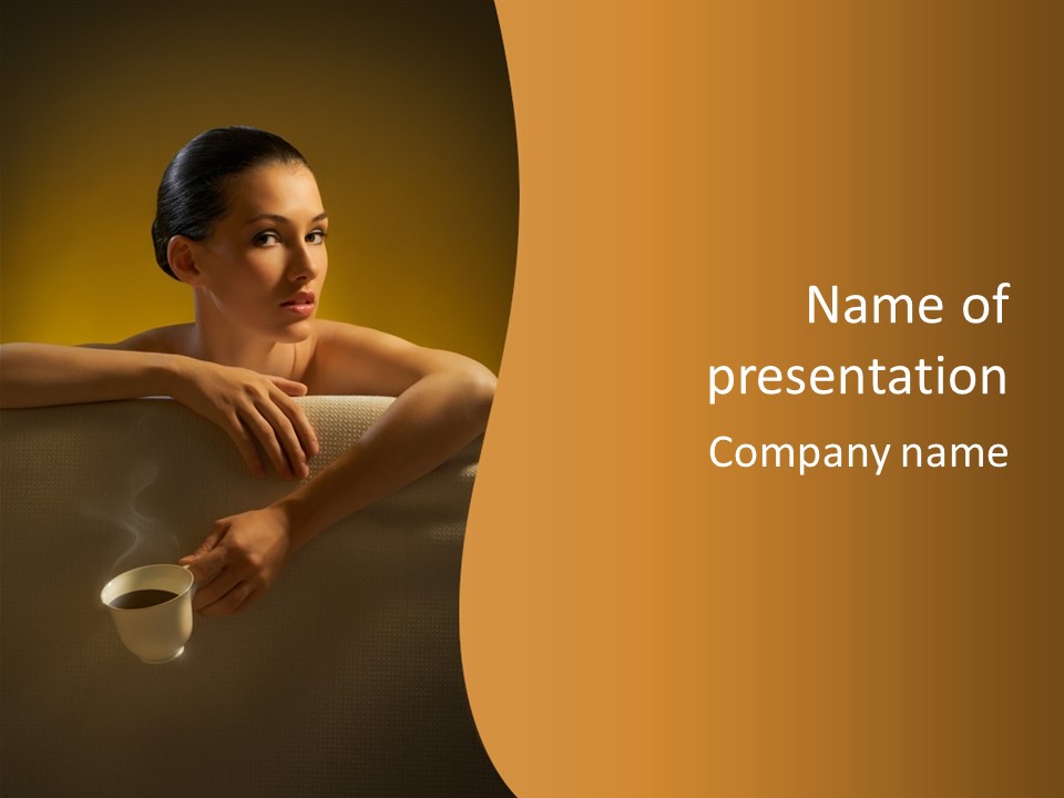 Heat Mug Refreshment PowerPoint Template