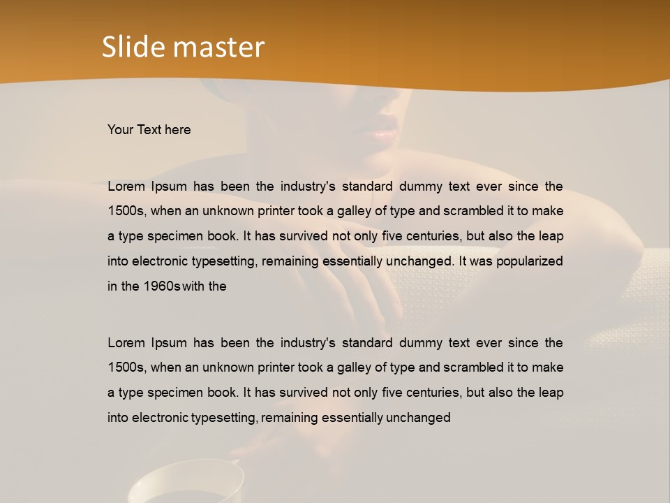 Heat Mug Refreshment PowerPoint Template