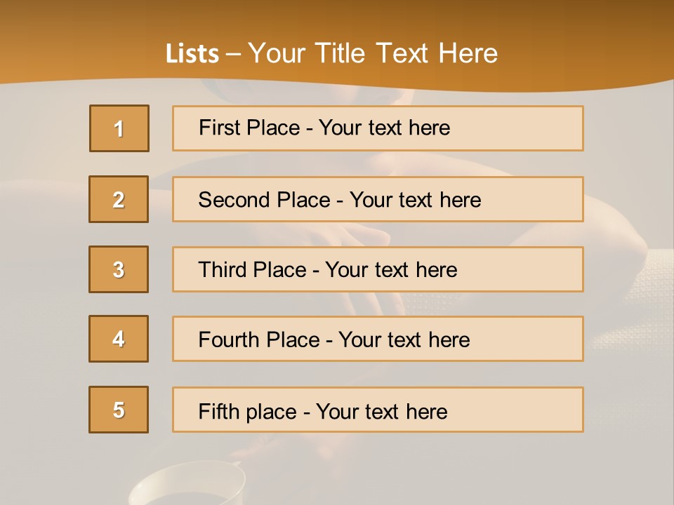 Heat Mug Refreshment PowerPoint Template