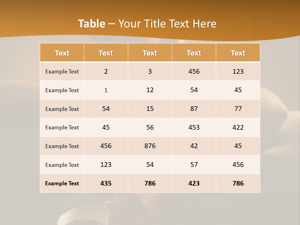 Heat Mug Refreshment PowerPoint Template