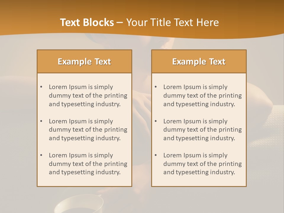 Heat Mug Refreshment PowerPoint Template
