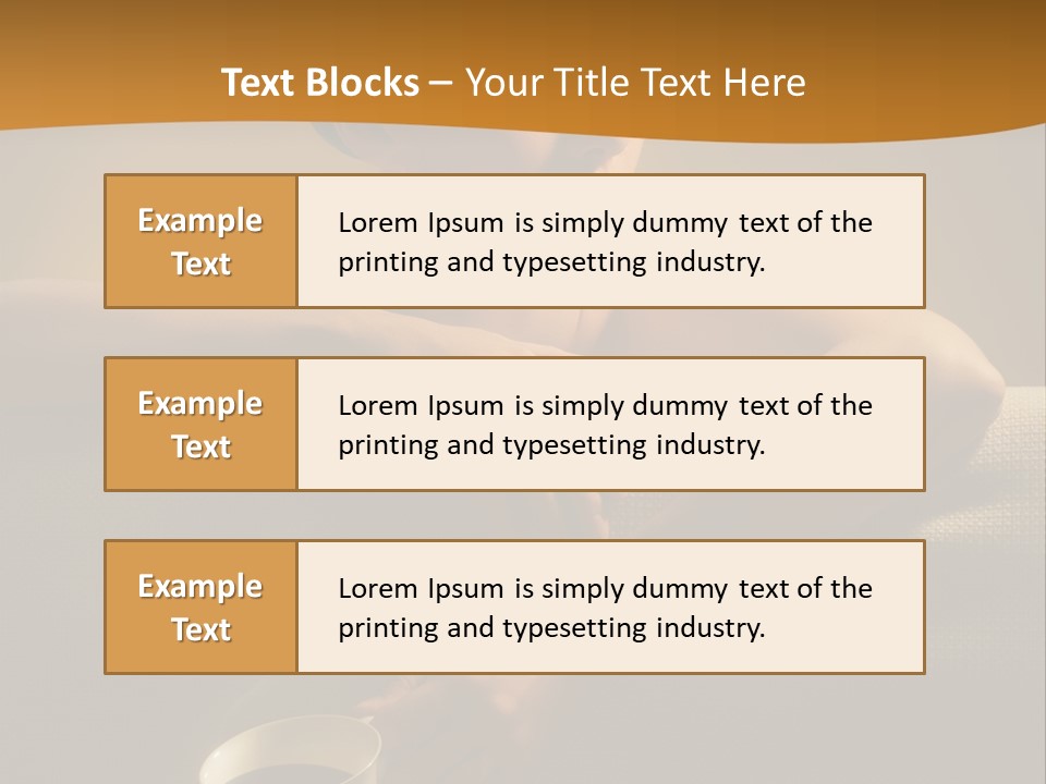 Heat Mug Refreshment PowerPoint Template