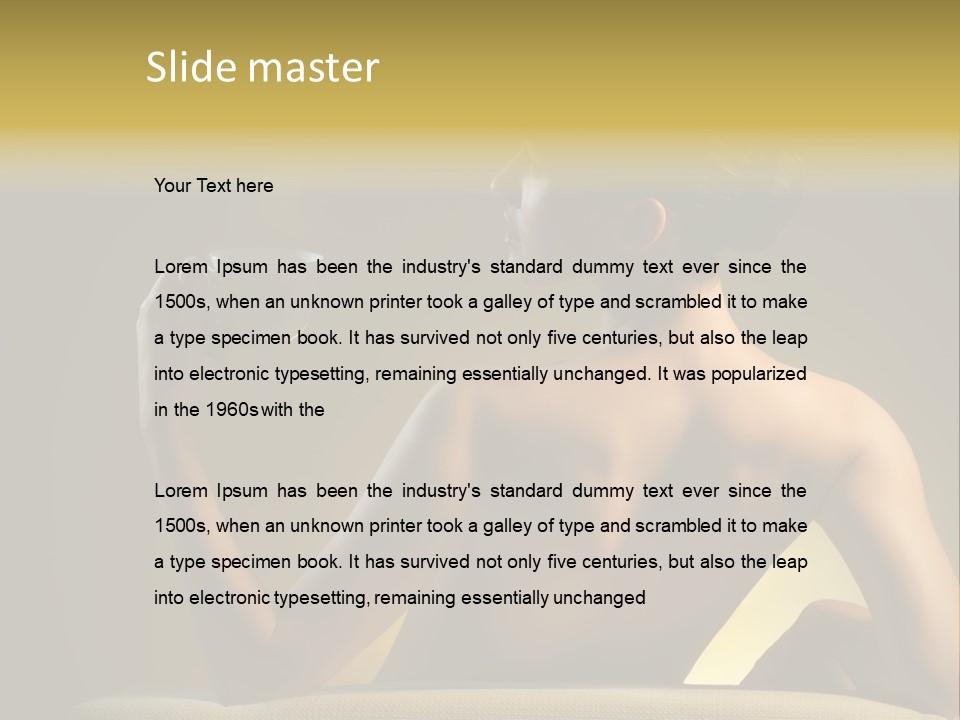 Person Drink Face PowerPoint Template