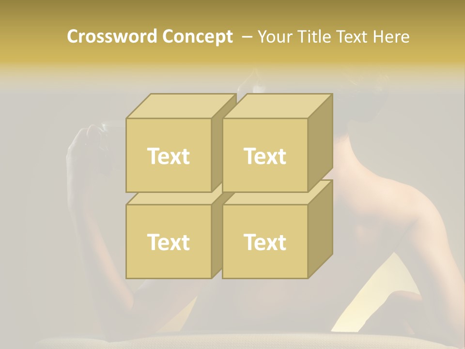 Person Drink Face PowerPoint Template