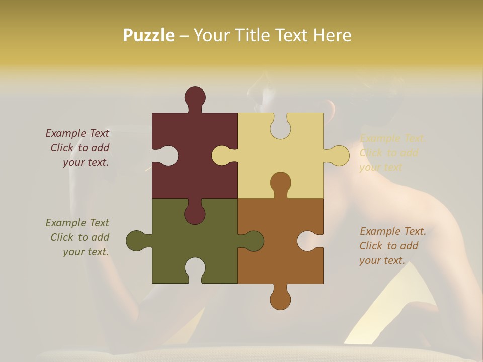 Person Drink Face PowerPoint Template