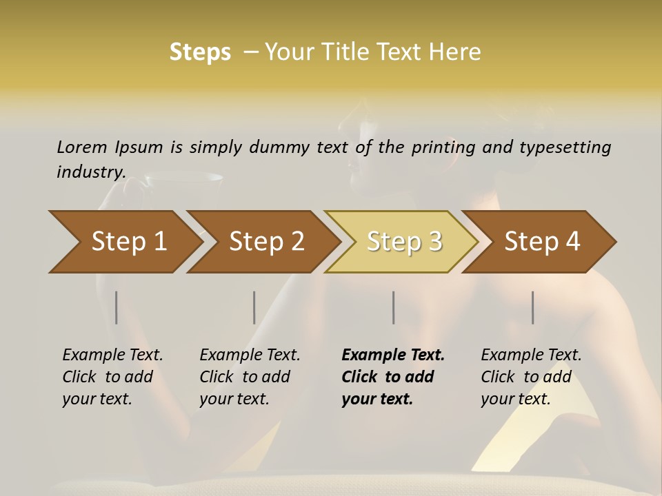Person Drink Face PowerPoint Template