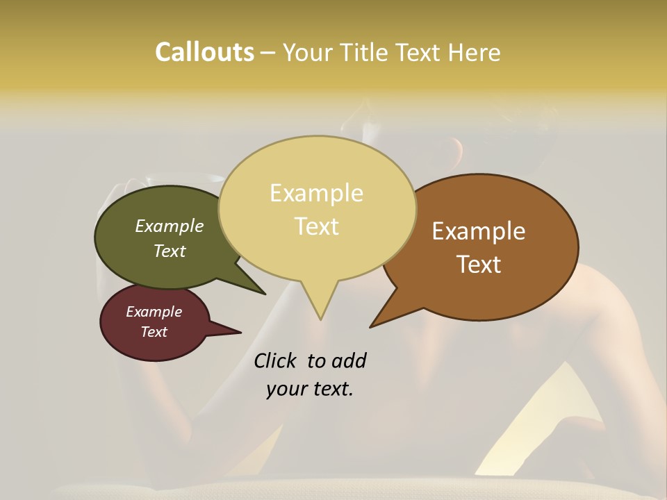Person Drink Face PowerPoint Template