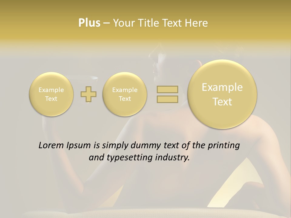 Person Drink Face PowerPoint Template