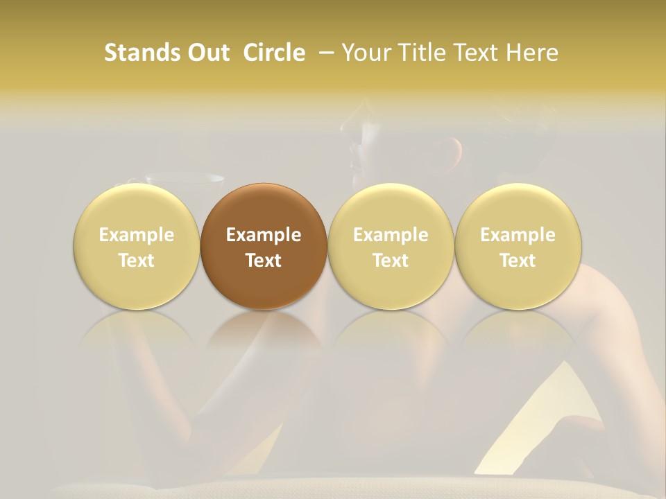 Person Drink Face PowerPoint Template