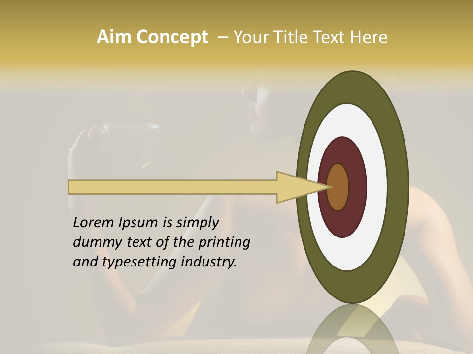 Person Drink Face PowerPoint Template