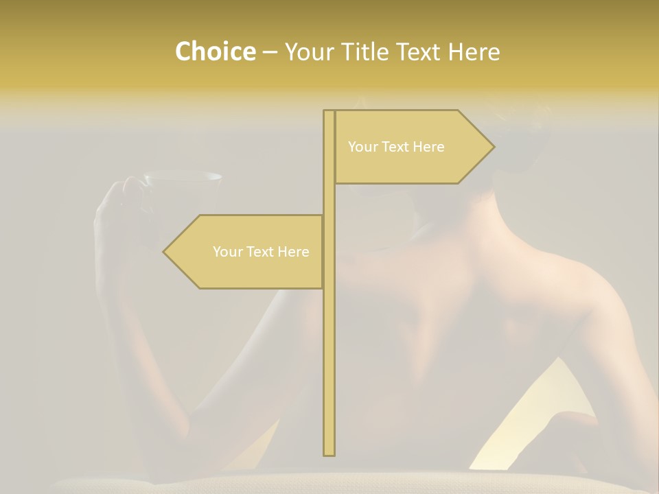 Person Drink Face PowerPoint Template