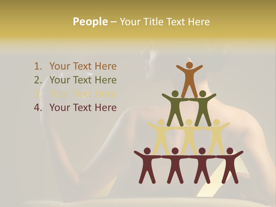 Person Drink Face PowerPoint Template