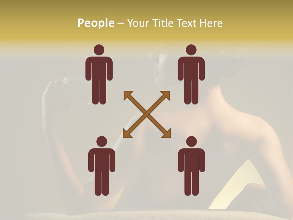 Person Drink Face PowerPoint Template