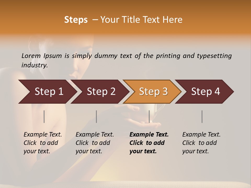 Cup Dark Heat PowerPoint Template