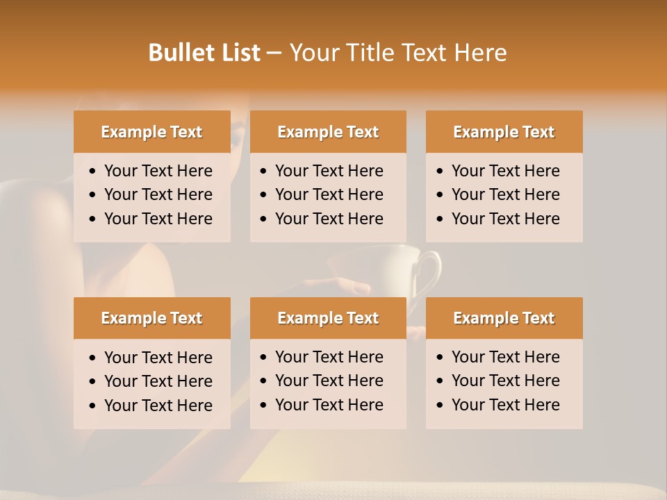 Cup Dark Heat PowerPoint Template