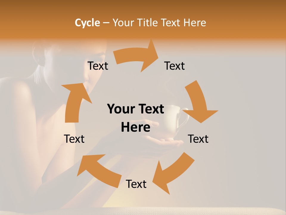 Cup Dark Heat PowerPoint Template