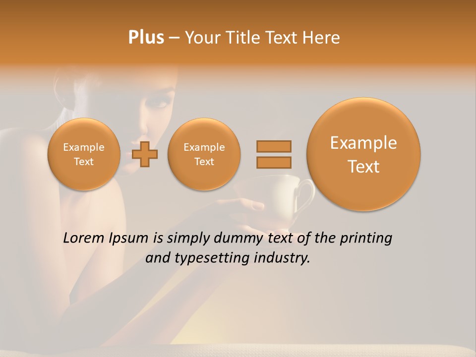 Cup Dark Heat PowerPoint Template