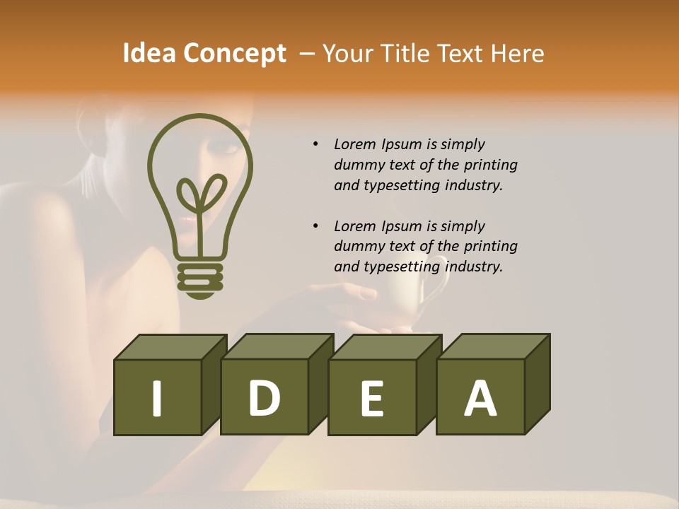 Cup Dark Heat PowerPoint Template