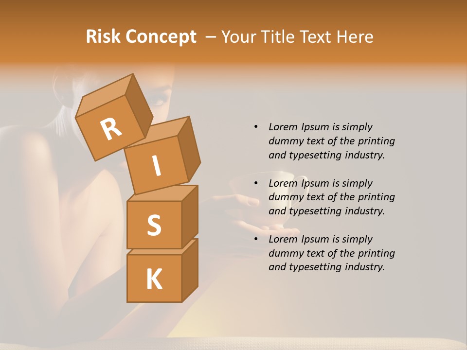 Cup Dark Heat PowerPoint Template