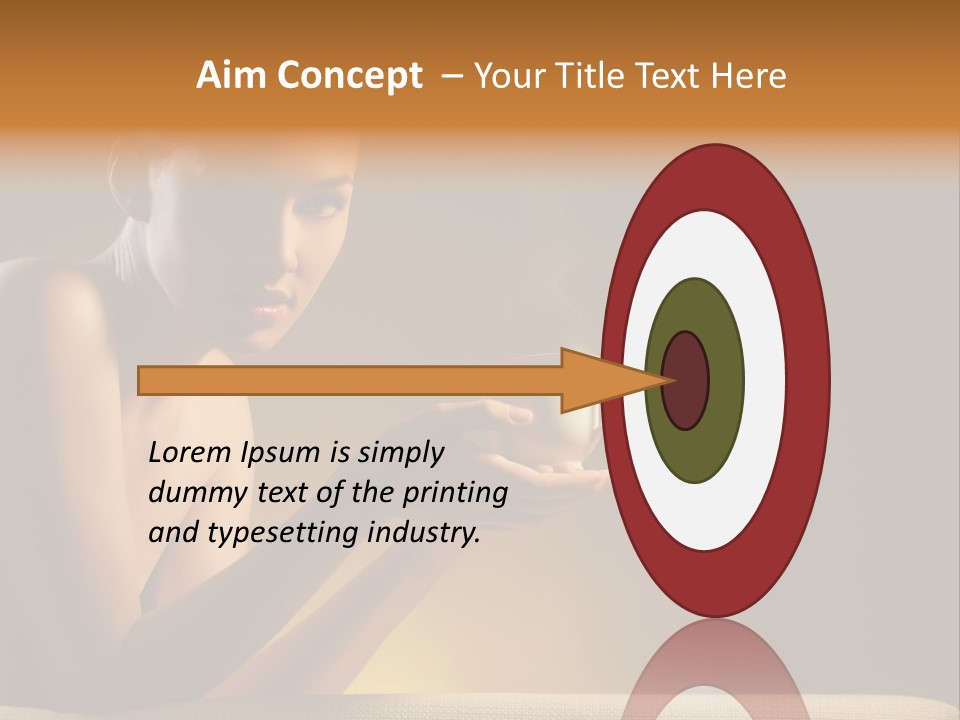 Cup Dark Heat PowerPoint Template