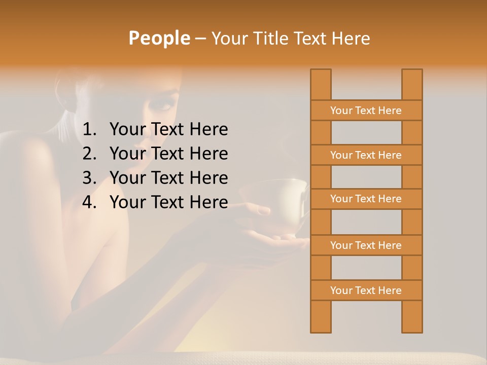 Cup Dark Heat PowerPoint Template